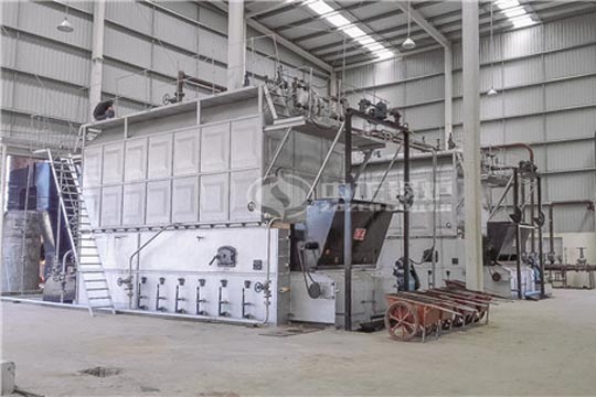 警官學校10.5MW SZL系列燃煤熱水鍋爐項目