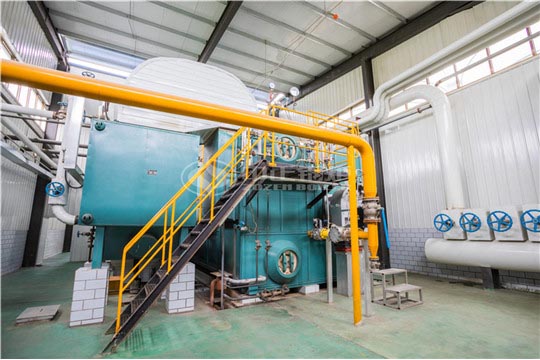 和諧紙業(yè)20噸SZS系列冷凝式燃?xì)庹羝仩t項(xiàng)目