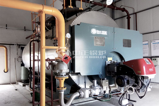 建筑學院6噸WNS冷凝式燃氣蒸汽鍋爐項目