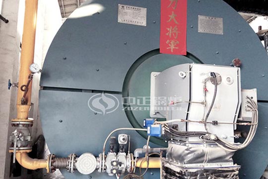 凈水材料500萬(wàn)大卡YQW系列燃?xì)馀P式導(dǎo)熱油鍋爐項(xiàng)目