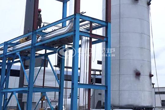 化工1500萬(wàn)大卡YQL系列燃?xì)饬⑹綄?dǎo)熱油鍋爐項(xiàng)目